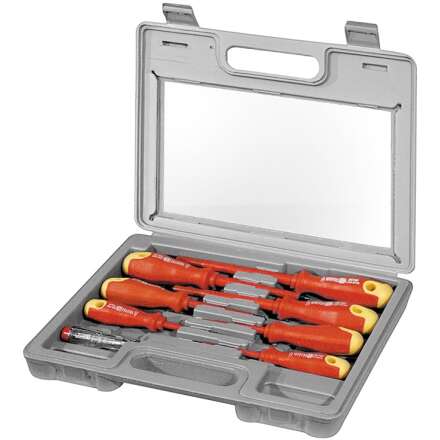 Electric screwdriver set, 8 pieces. including phase tester