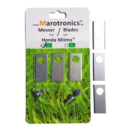 3 knife blades for Honda Miimo robotic lawnmower replacement knives