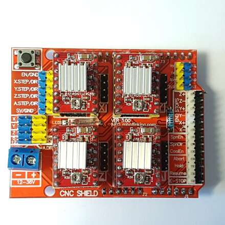 4Pcs A4988 Schrittmotortreiber Fuer Arduino 3D-Druc 3D Cnc Shield Fuer Uno R3 