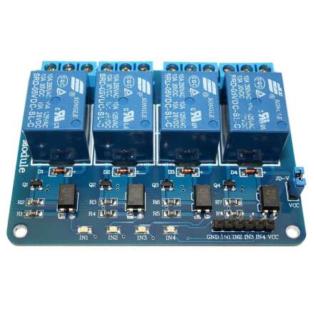 4 Channel Relais 5/230V Relay für Arduino mit Optokoppler