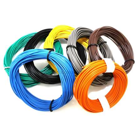 Insulated copper wire 10M 1x0.14mm different colors